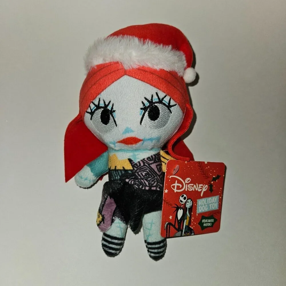 NEW Jack Skellington Sally Plush Dog Toys Squeakers Nightmare Before Christmas